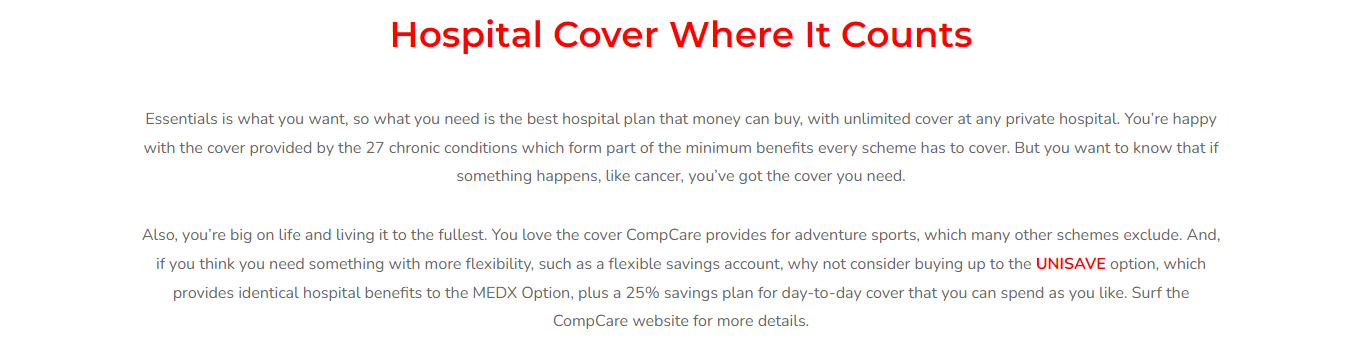 CompCare MEDX Plan Overview