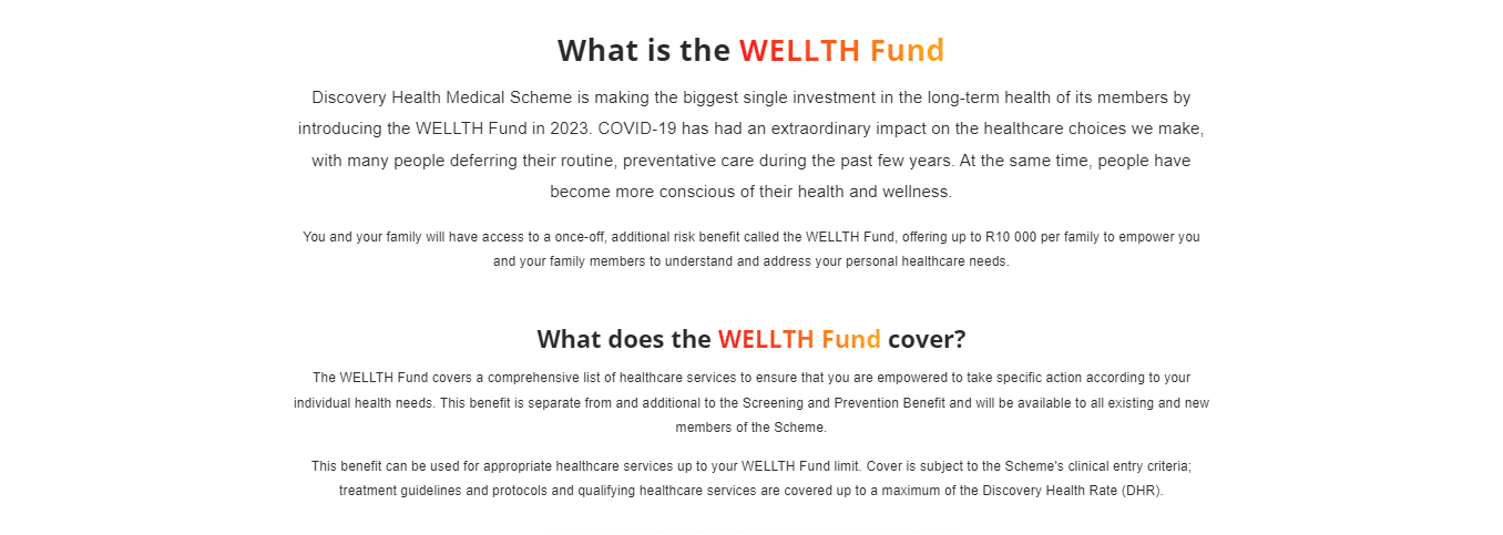 Discovery WELLTH Fund