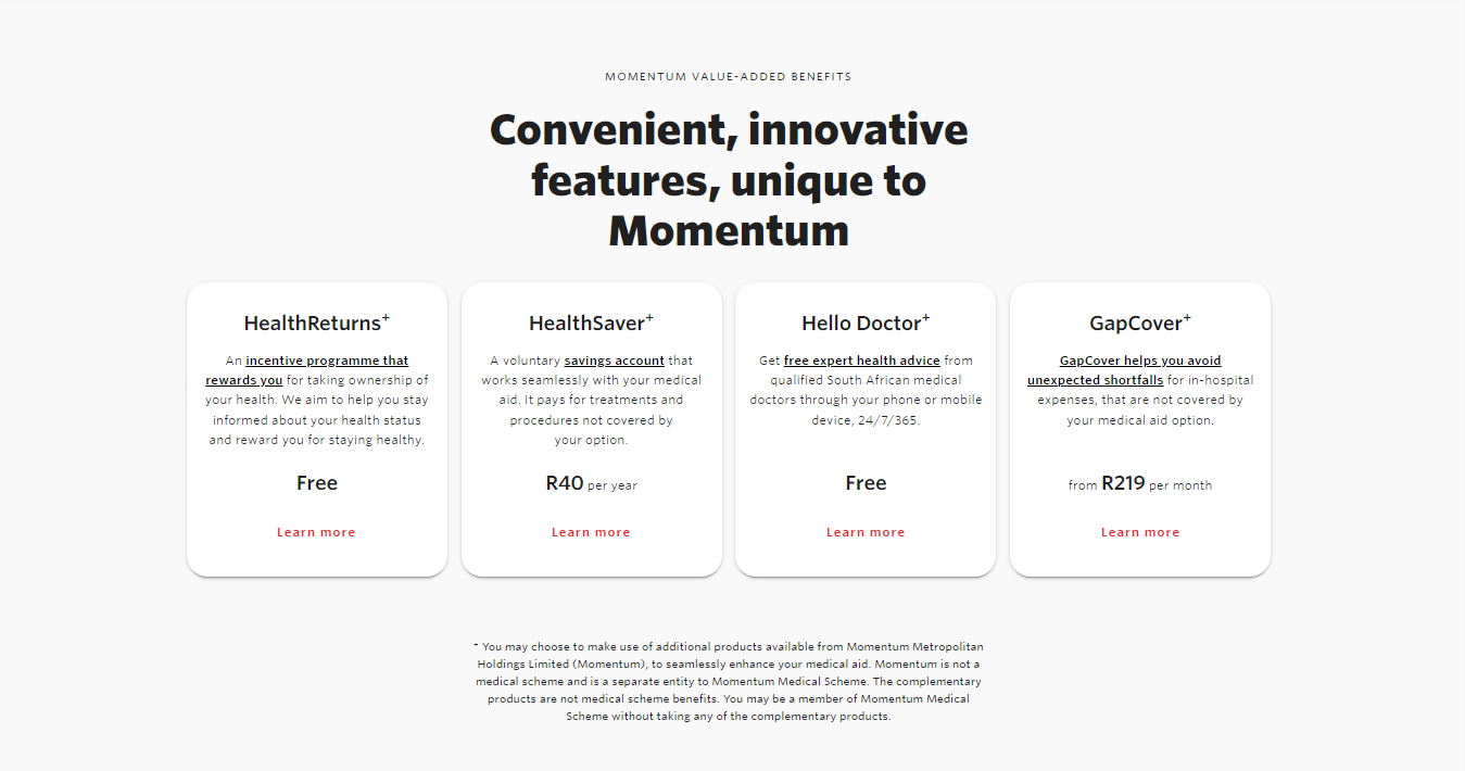 Momentum Evolve Health Platform Benefit
