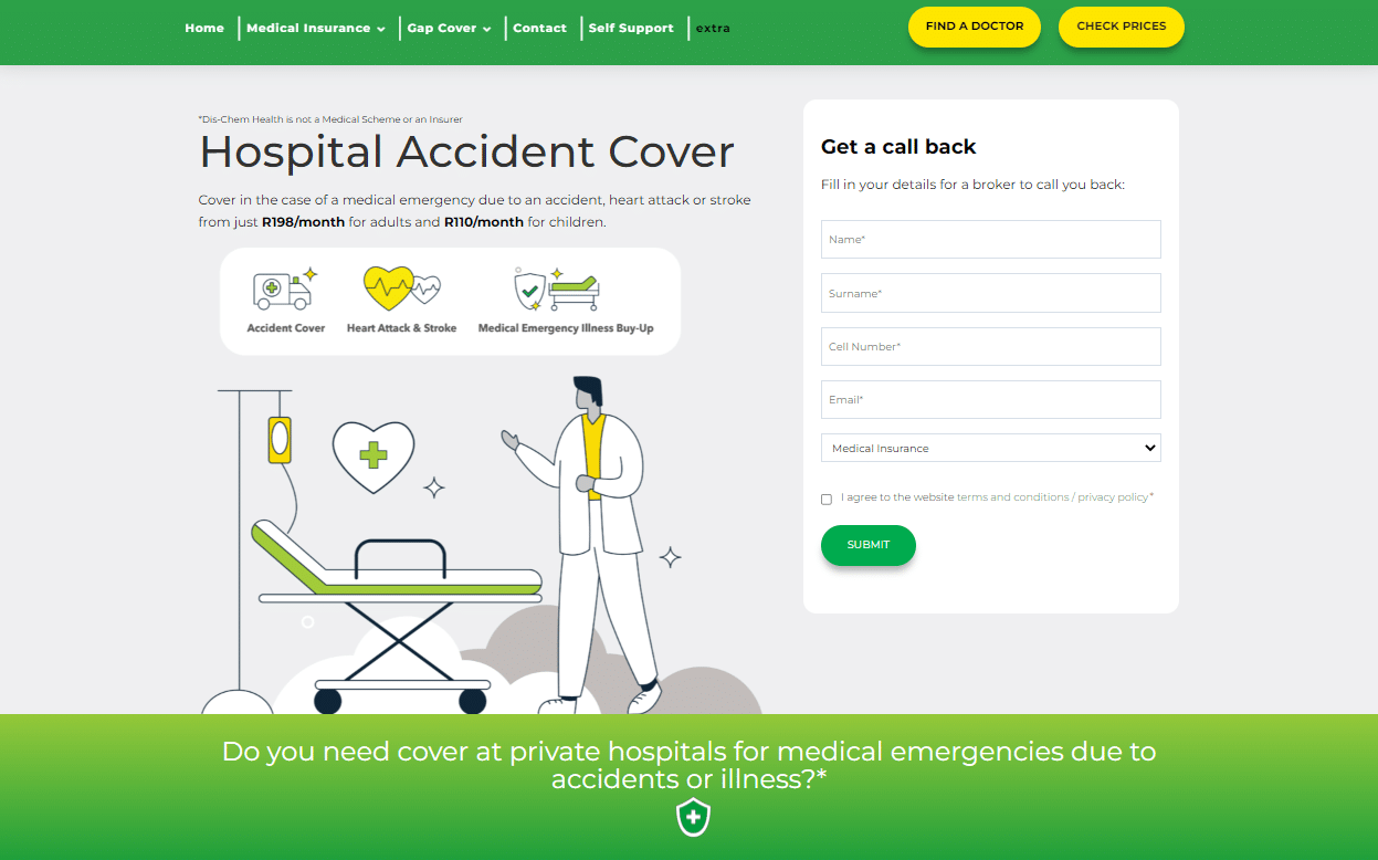 Dis-Chem Health Accident Cover Plan
