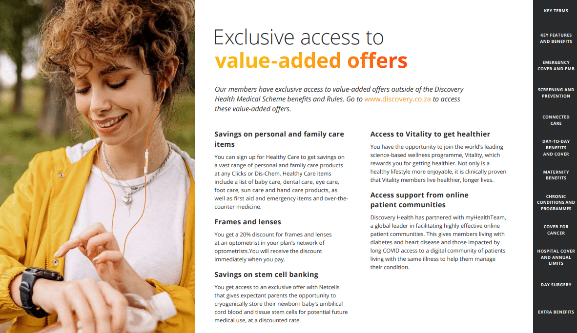 Discovery Health Saver Value-Added Offers