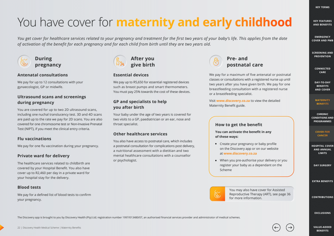 Discovery Maternity and Early Childhood Benefit