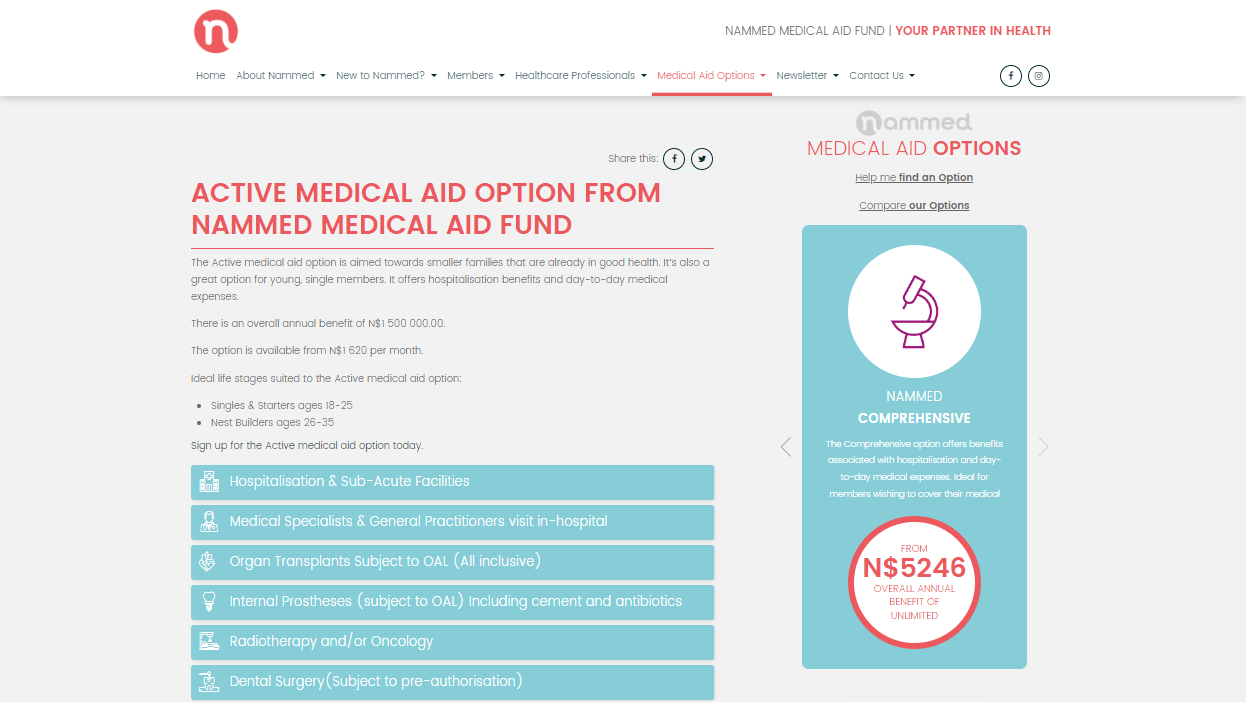 Nammed Active Medical Aid Plan