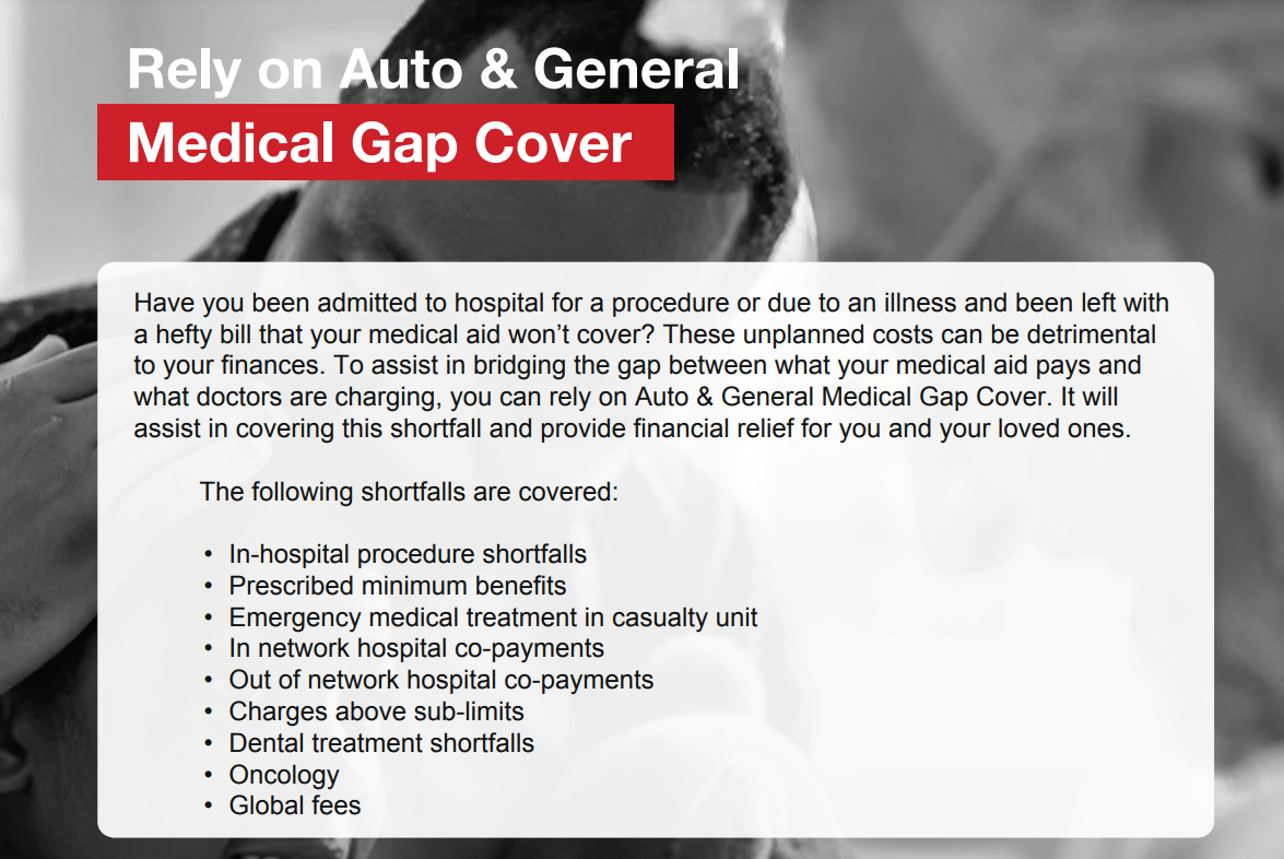 Auto & General Comprehensive Gap vs Other Gap Cover Plans
