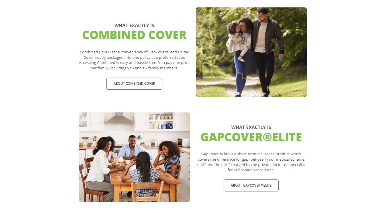 GapCover® Combined Benefits and Cover Breakdown