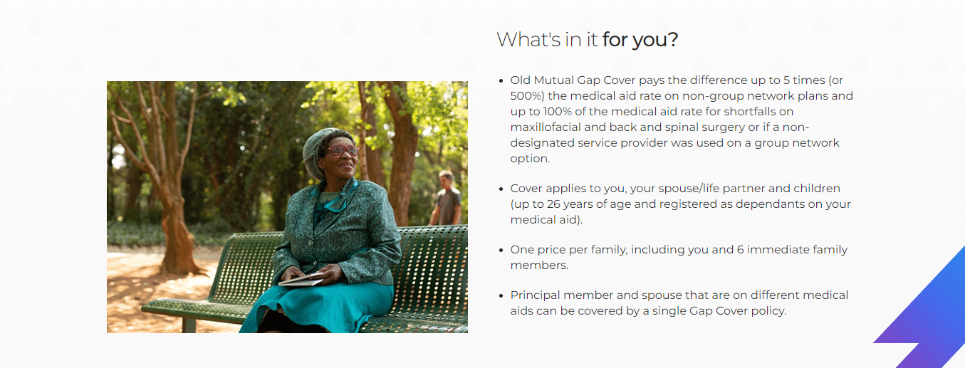 Old Mutual Gap Cover - Advantages over Competitors