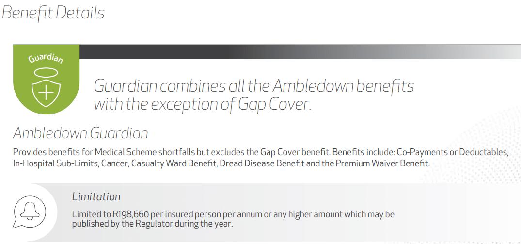 ambledown guardian benefits